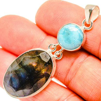 Labradorite Pendants handcrafted by Ana Silver Co - PD27234