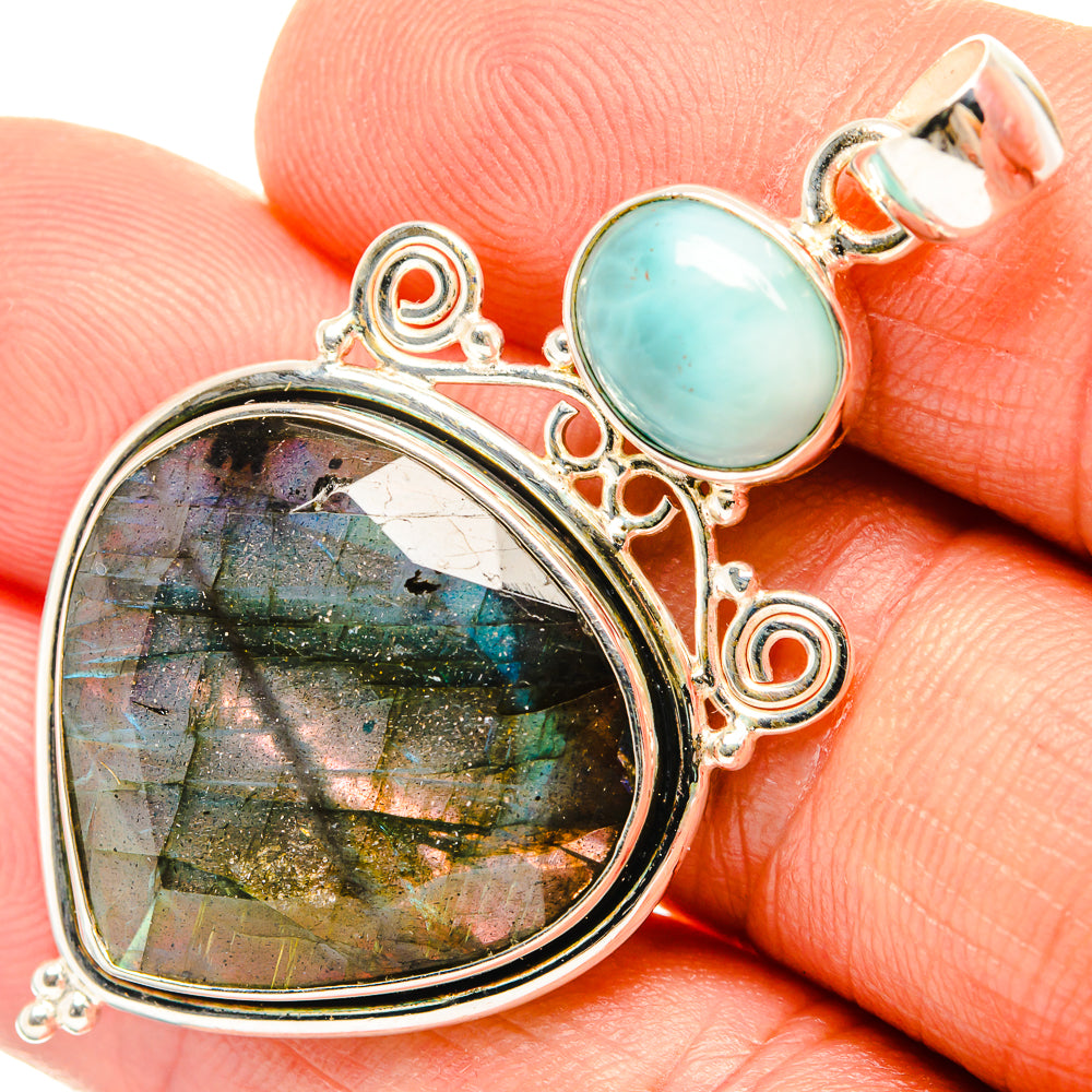 Labradorite Pendants handcrafted by Ana Silver Co - PD27236
