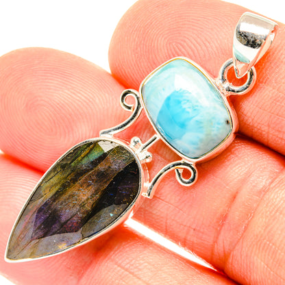 Labradorite Pendants handcrafted by Ana Silver Co - PD27239