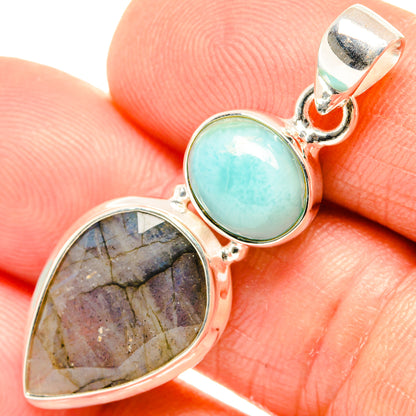 Labradorite Pendants handcrafted by Ana Silver Co - PD27240