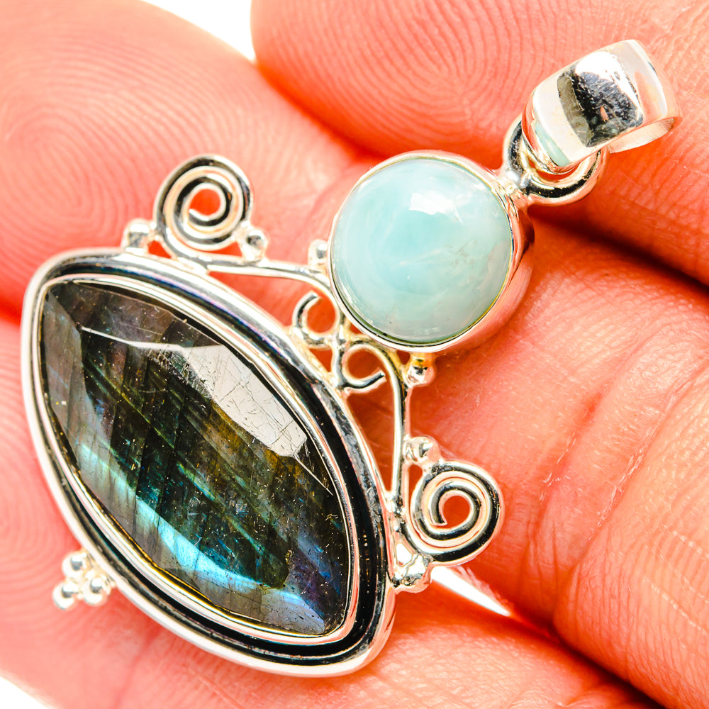 Labradorite Pendants handcrafted by Ana Silver Co - PD27241