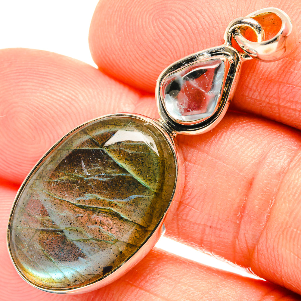Labradorite Pendants handcrafted by Ana Silver Co - PD27243