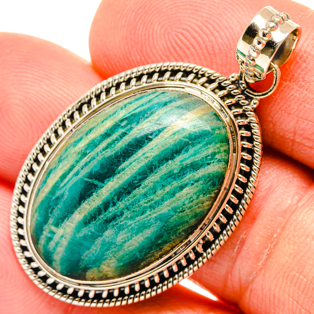 Amazonite Pendants handcrafted by Ana Silver Co - PD27270