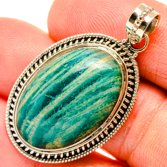 Amazonite Pendants handcrafted by Ana Silver Co - PD27270
