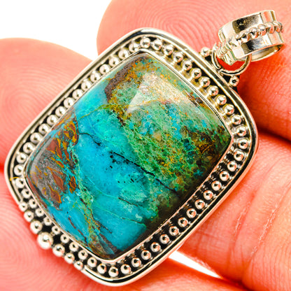 Chrysocolla Pendants handcrafted by Ana Silver Co - PD27273