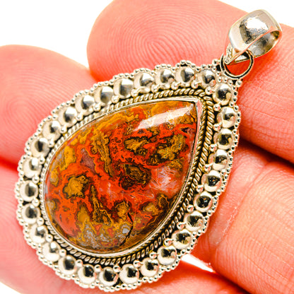 Moroccan Agate Pendants handcrafted by Ana Silver Co - PD27283