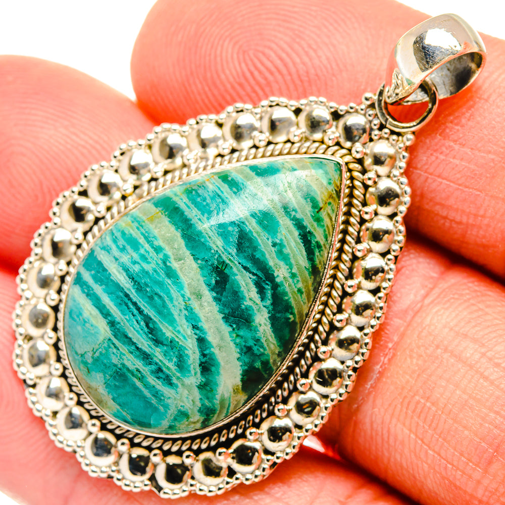 Amazonite Pendants handcrafted by Ana Silver Co - PD27287