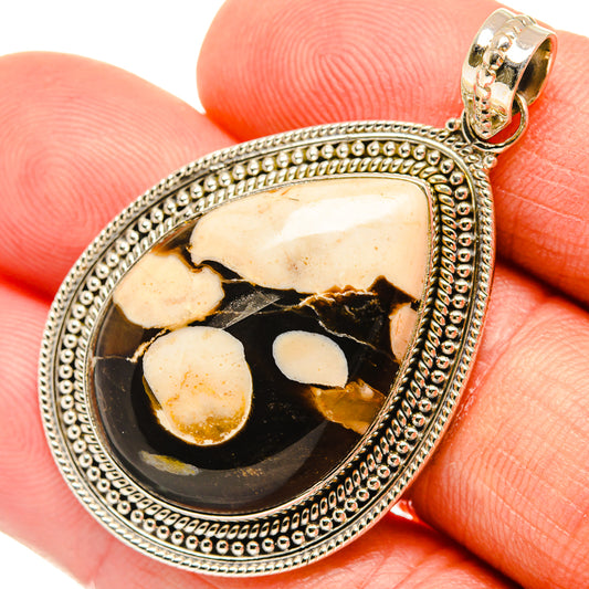 Peanut Wood Jasper Pendants handcrafted by Ana Silver Co - PD27291