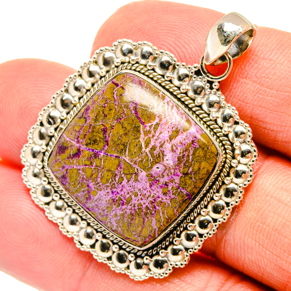 Stichtite Pendants handcrafted by Ana Silver Co - PD27293