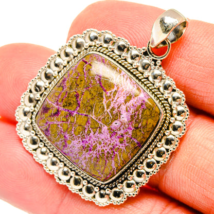 Stichtite Pendants handcrafted by Ana Silver Co - PD27293
