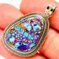 Purple Copper Composite Turquoise Pendants handcrafted by Ana Silver Co - PD27297
