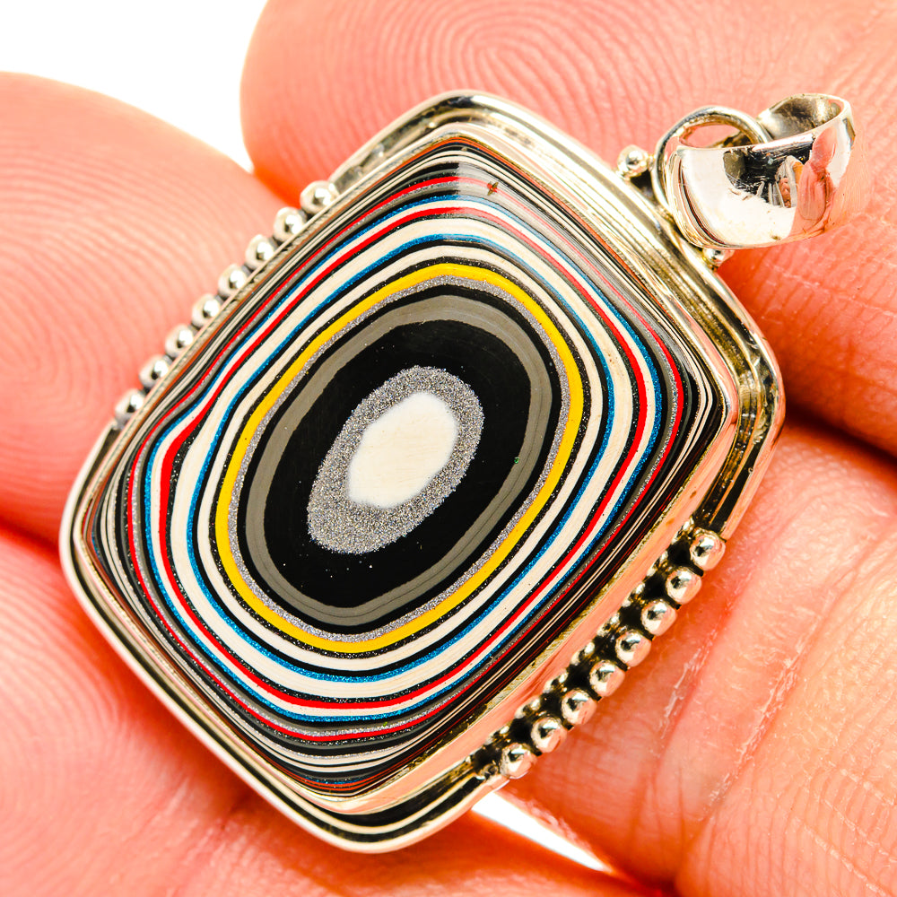 Fordite Pendants handcrafted by Ana Silver Co - PD27306