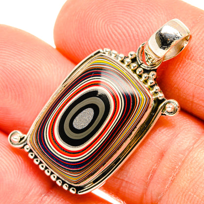Fordite Pendants handcrafted by Ana Silver Co - PD27308