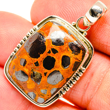 Bauxite Pendants handcrafted by Ana Silver Co - PD27313