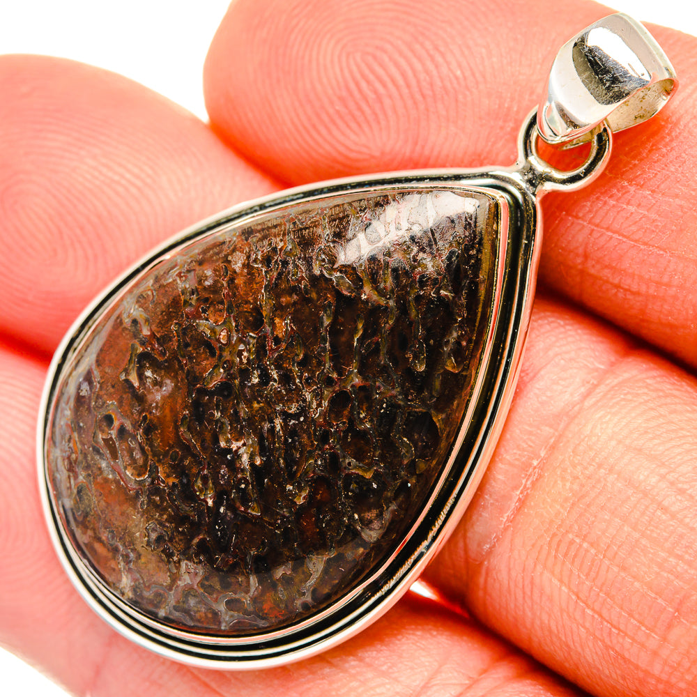 Dinosaur Bone Pendants handcrafted by Ana Silver Co - PD27323