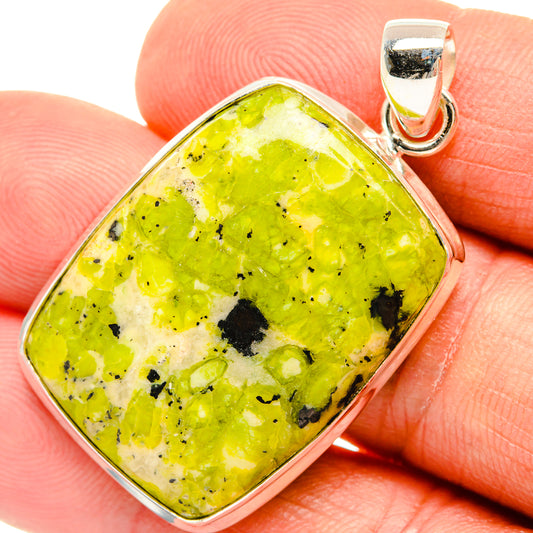 African Green Opal Pendants handcrafted by Ana Silver Co - PD27329