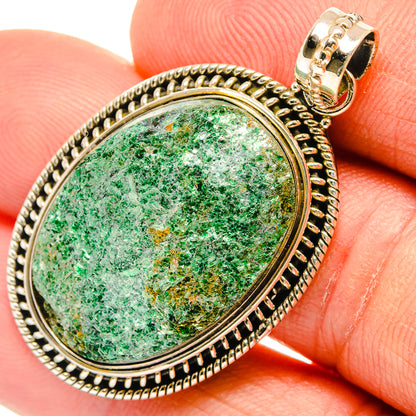 Green Fuchsite Pendants handcrafted by Ana Silver Co - PD27340