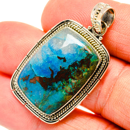 Chrysocolla Pendants handcrafted by Ana Silver Co - PD27348
