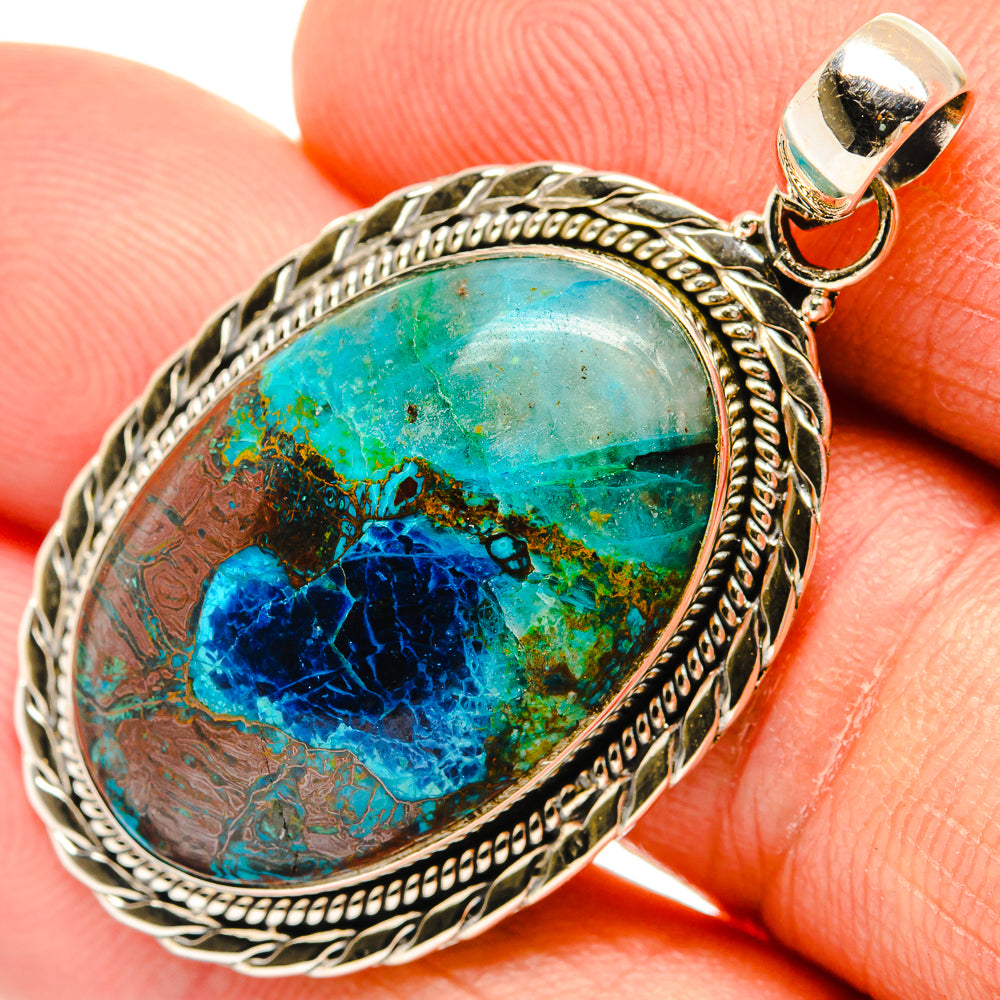 Shattuckite Pendants handcrafted by Ana Silver Co - PD27349