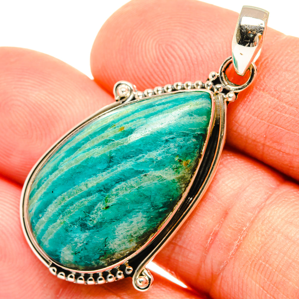 Amazonite Pendants handcrafted by Ana Silver Co - PD27363