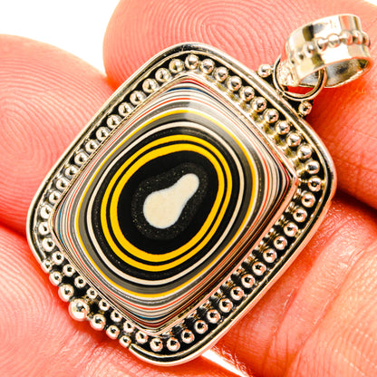 Fordite Pendants handcrafted by Ana Silver Co - PD27380