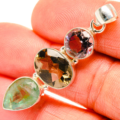 Smoky Quartz Pendants handcrafted by Ana Silver Co - PD27396