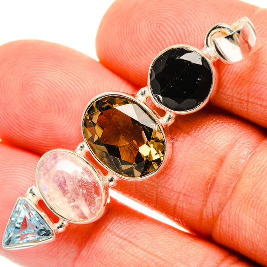 Smoky Quartz Pendants handcrafted by Ana Silver Co - PD27405