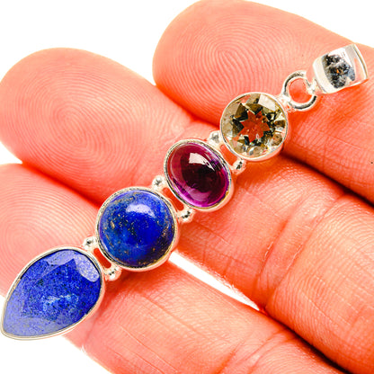 Lapis Lazuli Pendants handcrafted by Ana Silver Co - PD27417