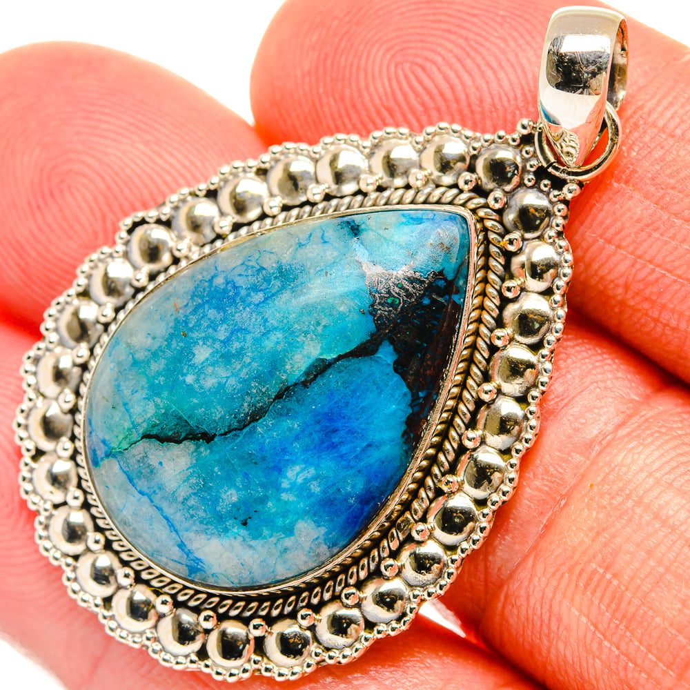 Shattuckite Pendants handcrafted by Ana Silver Co - PD27427