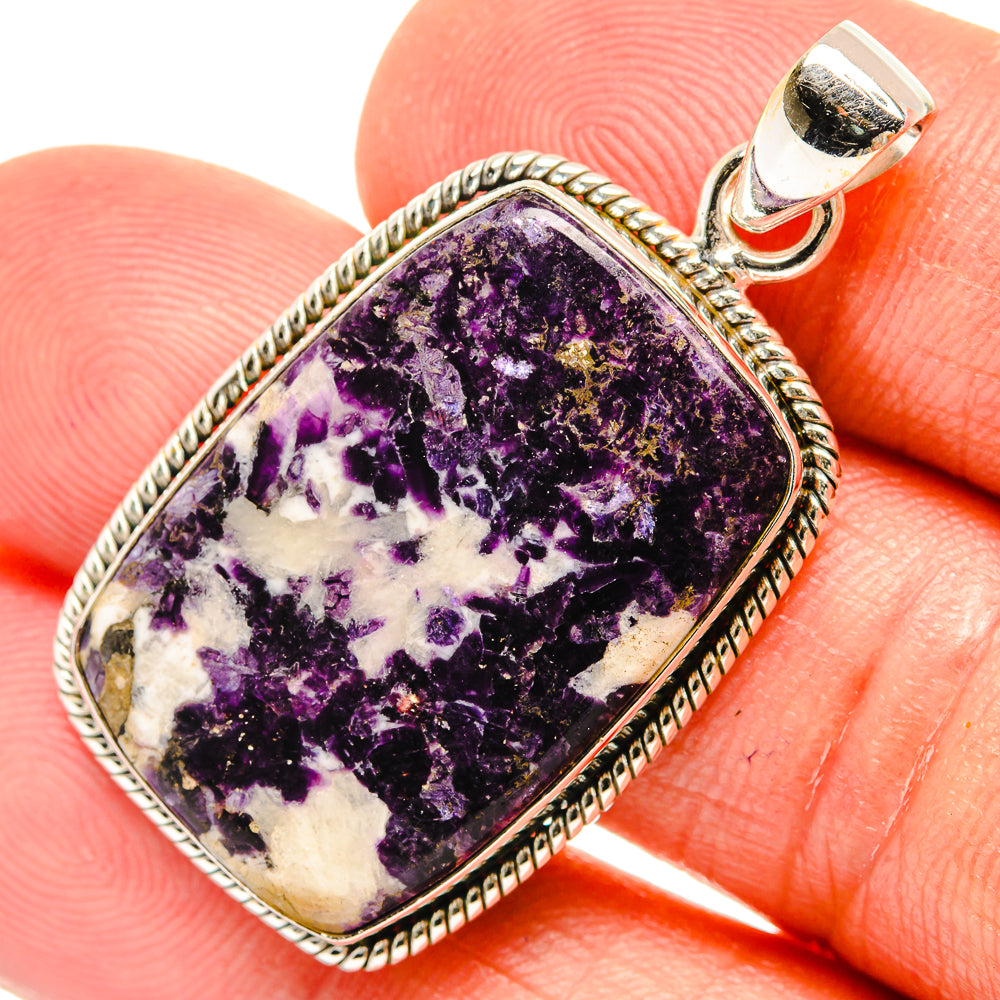 Lepidolite Pendants handcrafted by Ana Silver Co - PD27434