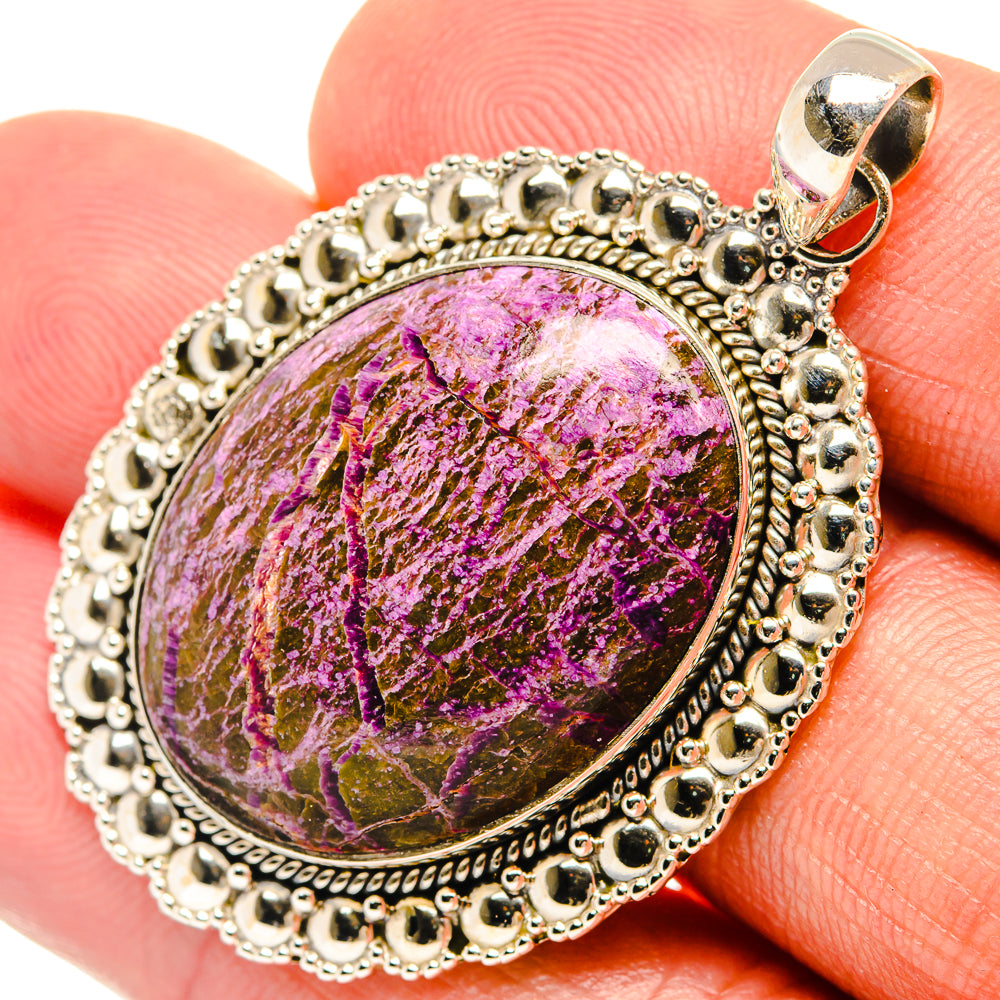Stichtite Pendants handcrafted by Ana Silver Co - PD27436