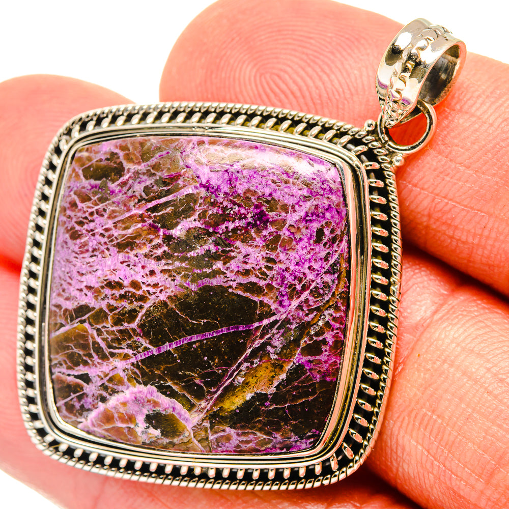 Stichtite Pendants handcrafted by Ana Silver Co - PD27438