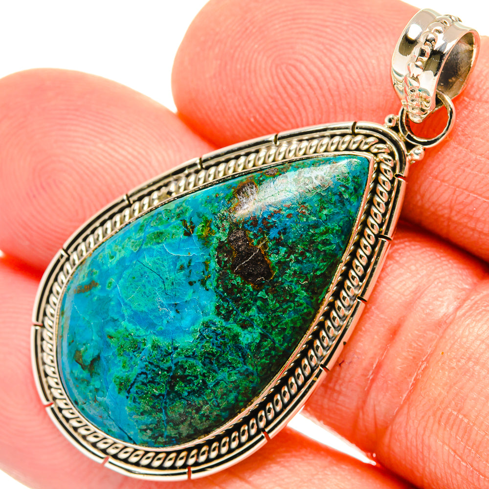 Chrysocolla Pendants handcrafted by Ana Silver Co - PD27451