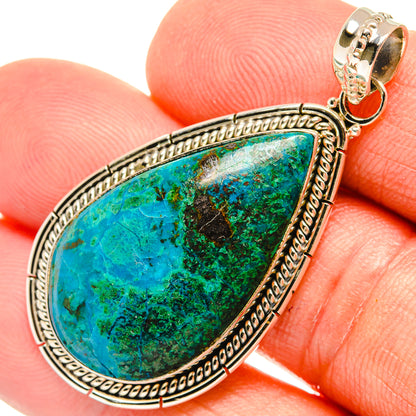 Chrysocolla Pendants handcrafted by Ana Silver Co - PD27451