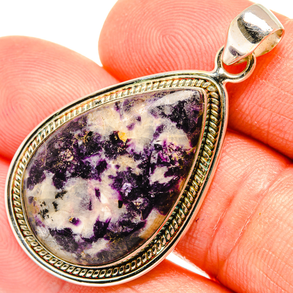 Lepidolite Pendants handcrafted by Ana Silver Co - PD27458