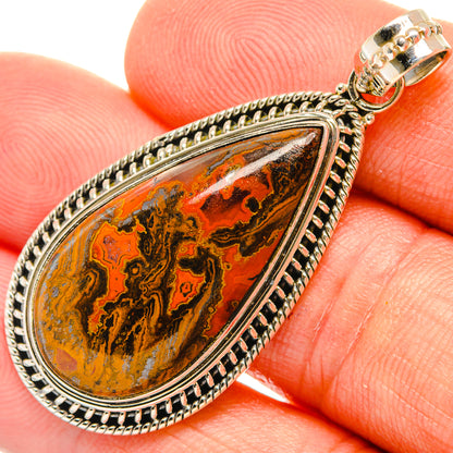 Moroccan Agate Pendants handcrafted by Ana Silver Co - PD27459