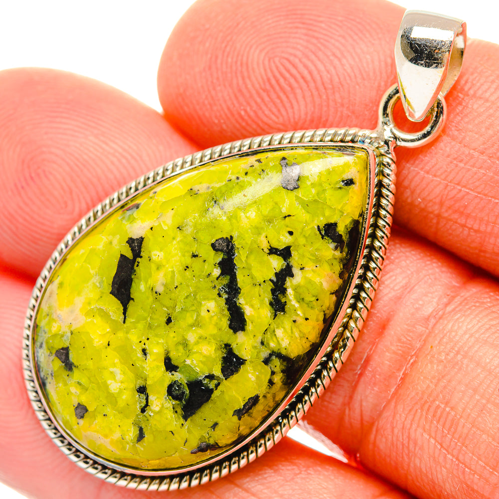 African Green Opal Pendants handcrafted by Ana Silver Co - PD27461