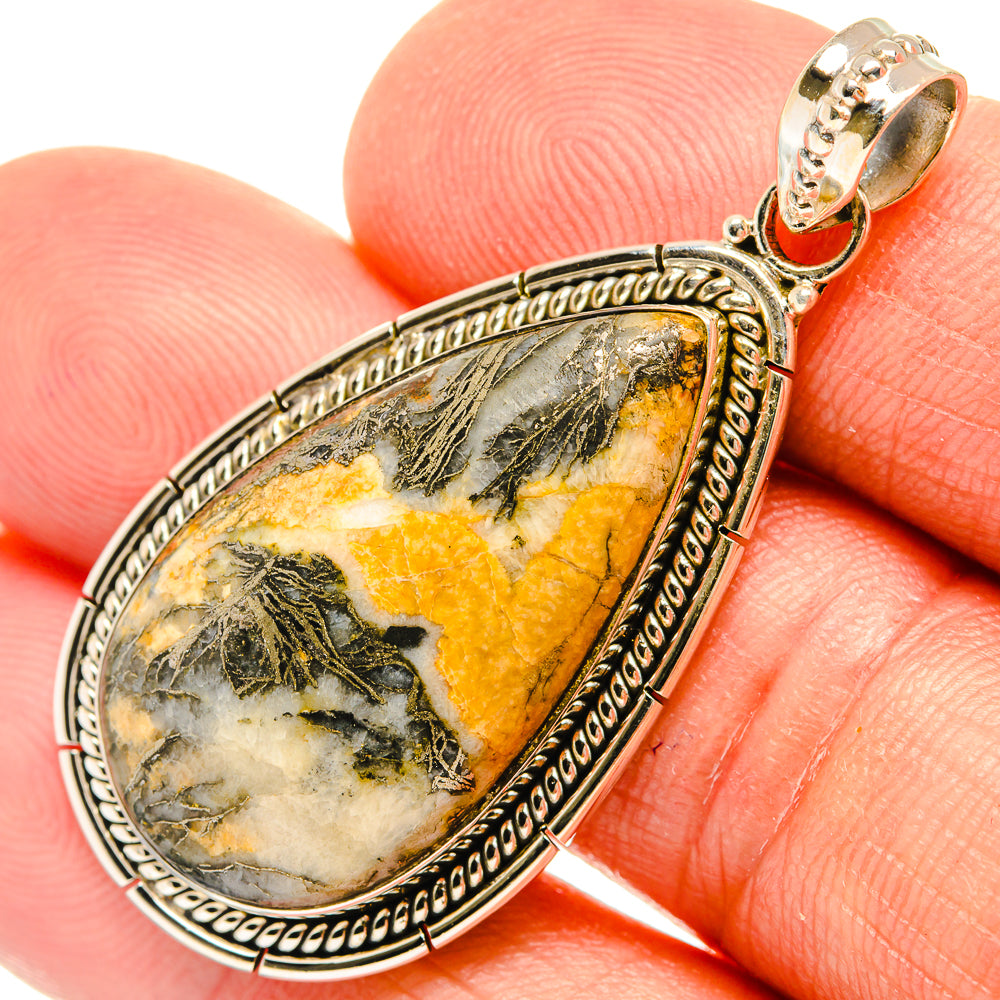 Pyrite Agate Pendants handcrafted by Ana Silver Co - PD27467