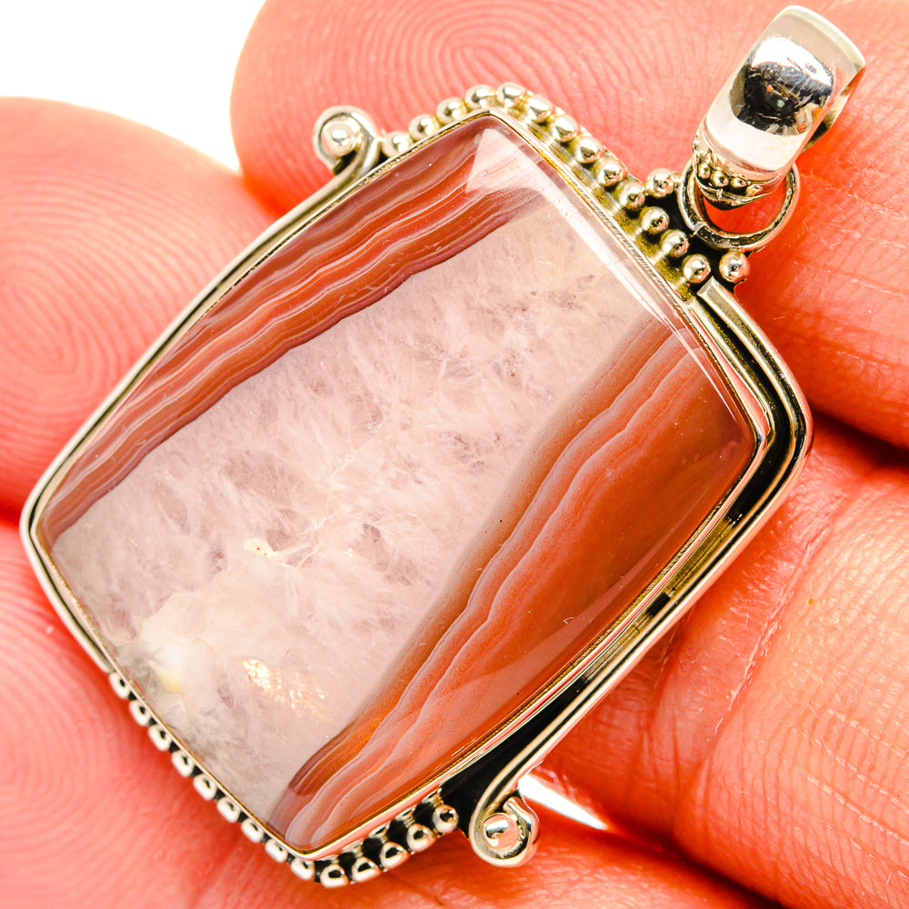 Botswana Agate Pendants handcrafted by Ana Silver Co - PD27469