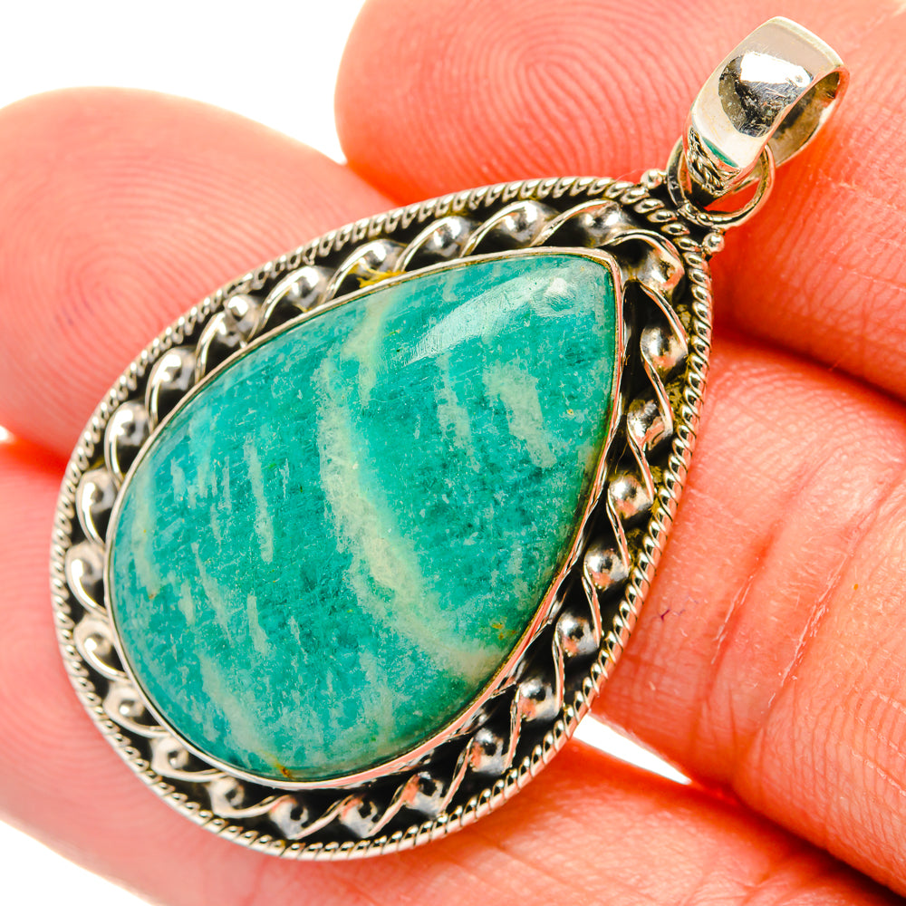 Amazonite Pendants handcrafted by Ana Silver Co - PD27472