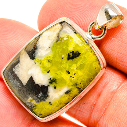 African Green Opal Pendants handcrafted by Ana Silver Co - PD27487