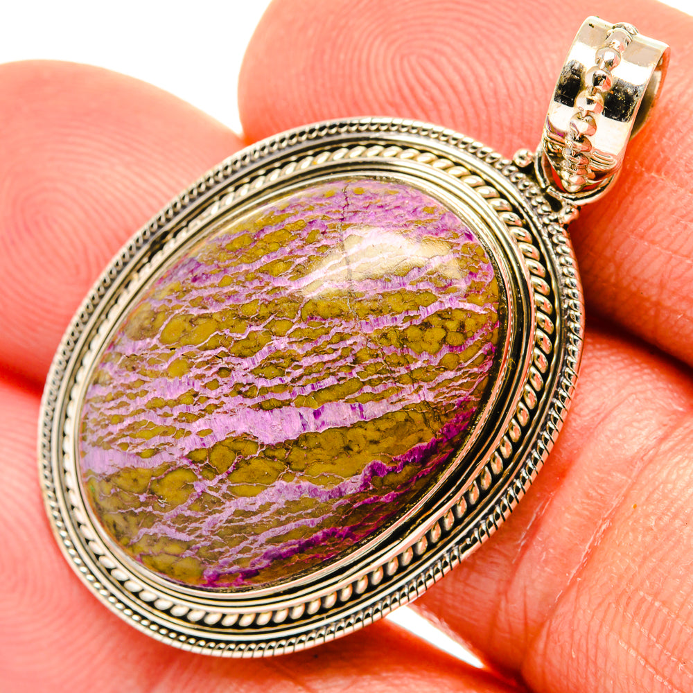 Stichtite Pendants handcrafted by Ana Silver Co - PD27489