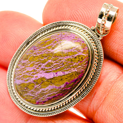 Stichtite Pendants handcrafted by Ana Silver Co - PD27489