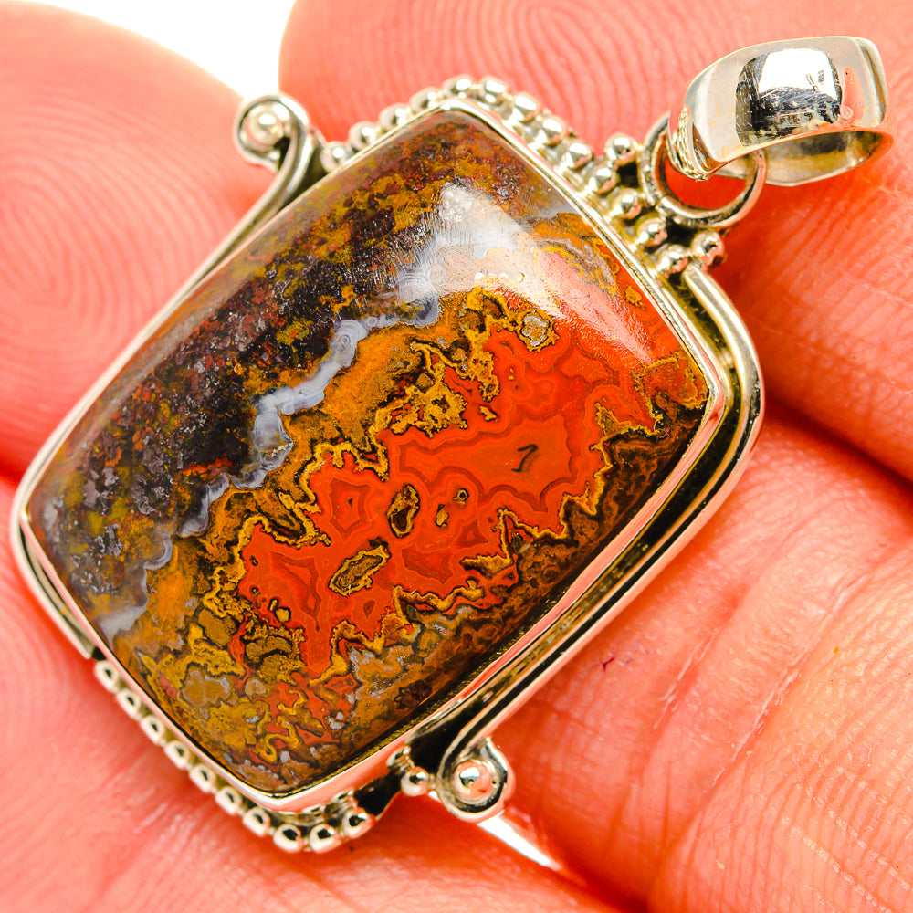 Moroccan Agate Pendants handcrafted by Ana Silver Co - PD27496