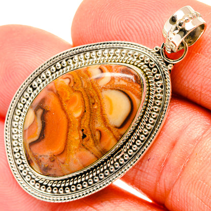 Oval mookaite stone pendant, 925 sterling silver bezel with small bail detail