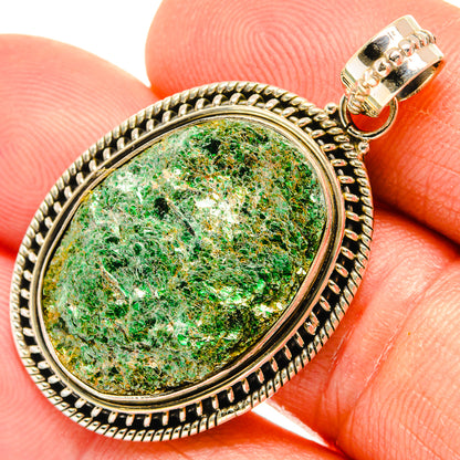 Green Fuchsite Pendants handcrafted by Ana Silver Co - PD27503