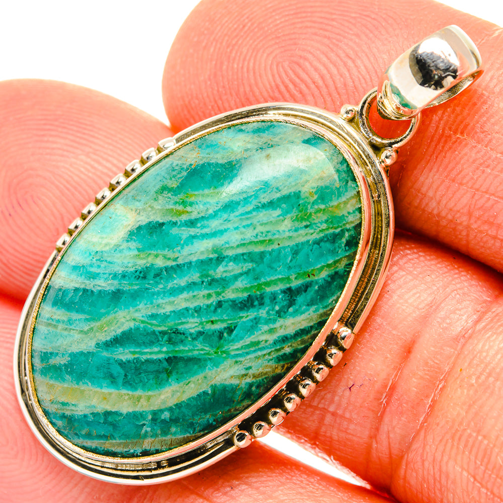 Amazonite Pendants handcrafted by Ana Silver Co - PD27505
