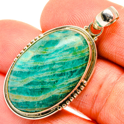 Amazonite Pendants handcrafted by Ana Silver Co - PD27505