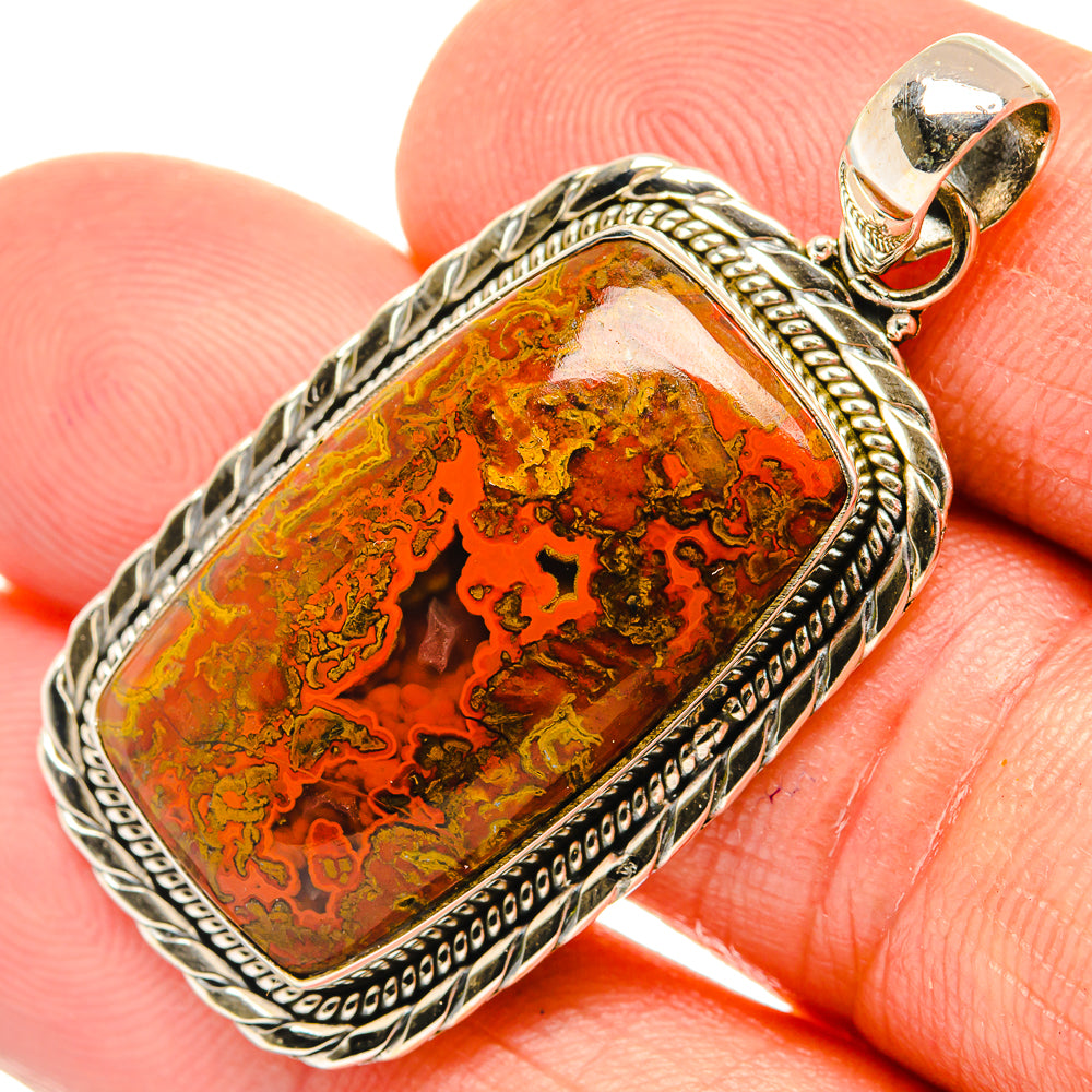Moroccan Agate Pendants handcrafted by Ana Silver Co - PD27514