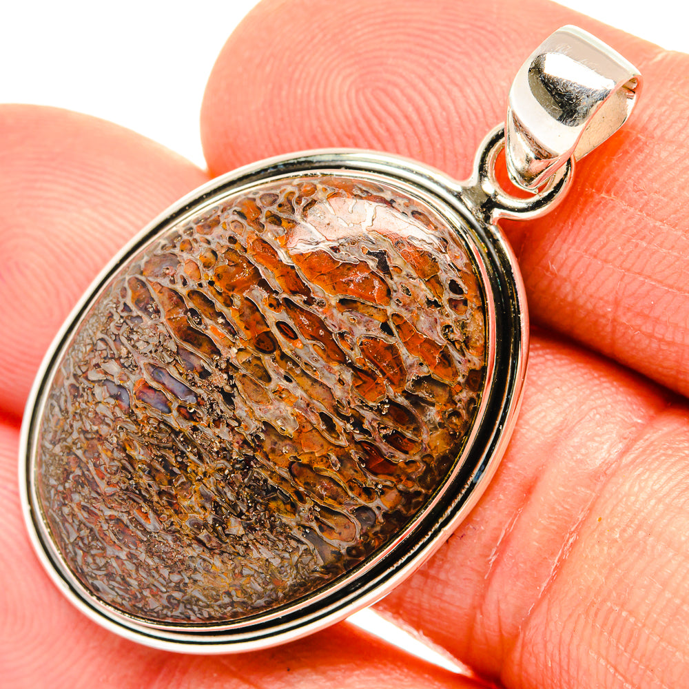 Dinosaur Bone Pendants handcrafted by Ana Silver Co - PD27516